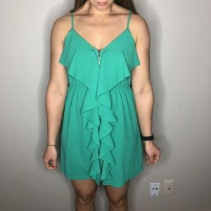 Cute ruffle front dress